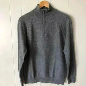 J.Crew Half Zip Cotton Sweater Size M